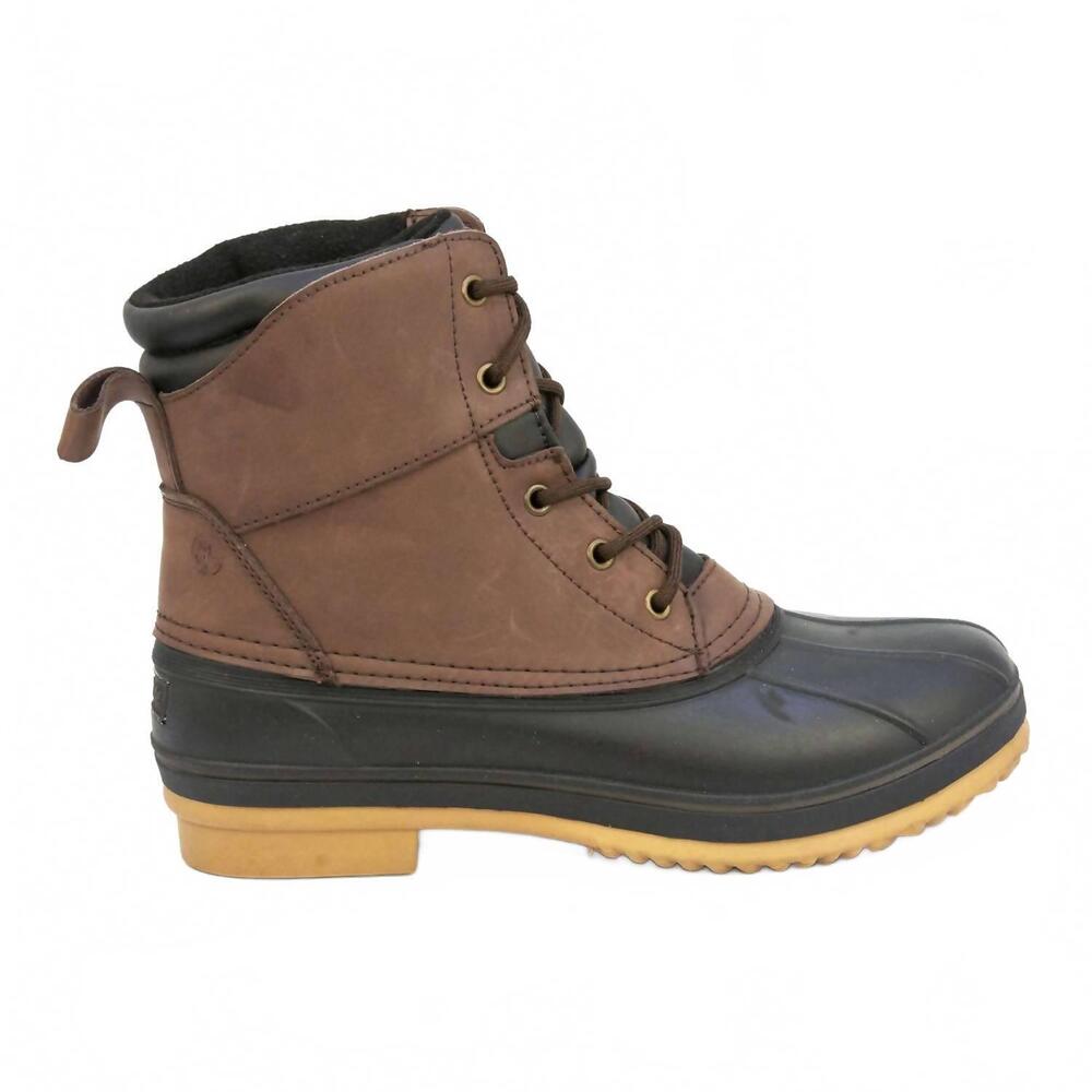 NEW NORTHSIDE men's lewiston waterproof duck boot in chocolate